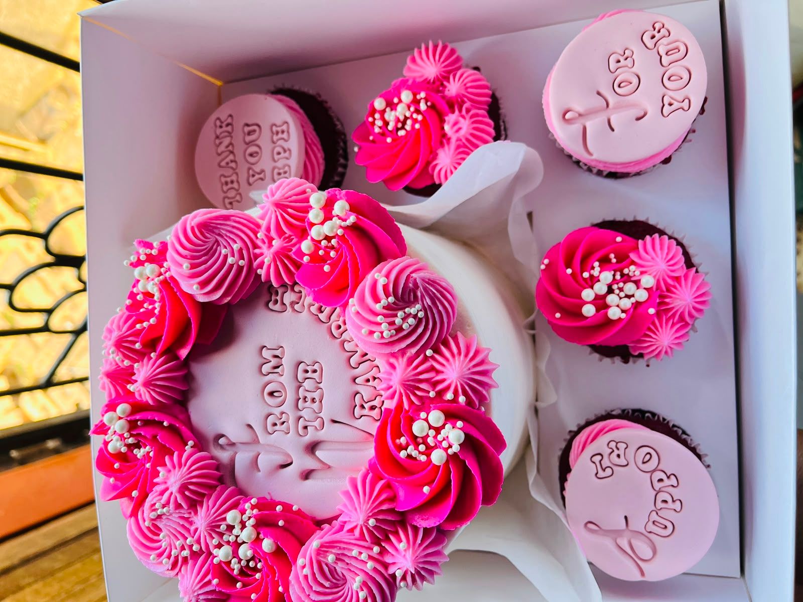 Hot Pink Bento by Baked by Buhlebenkosi