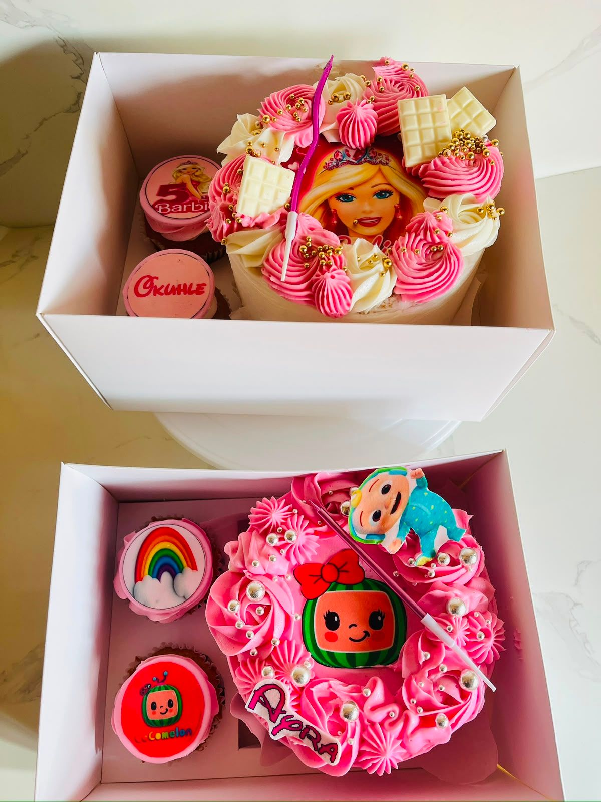 Barbie Cocomelon Bento by Baked by Buhlebenkosi