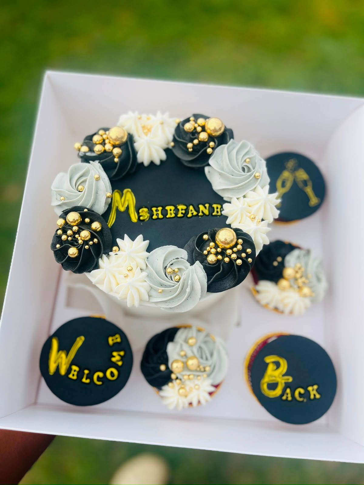 Black Gold Bento by Baked by Buhlebenkosi