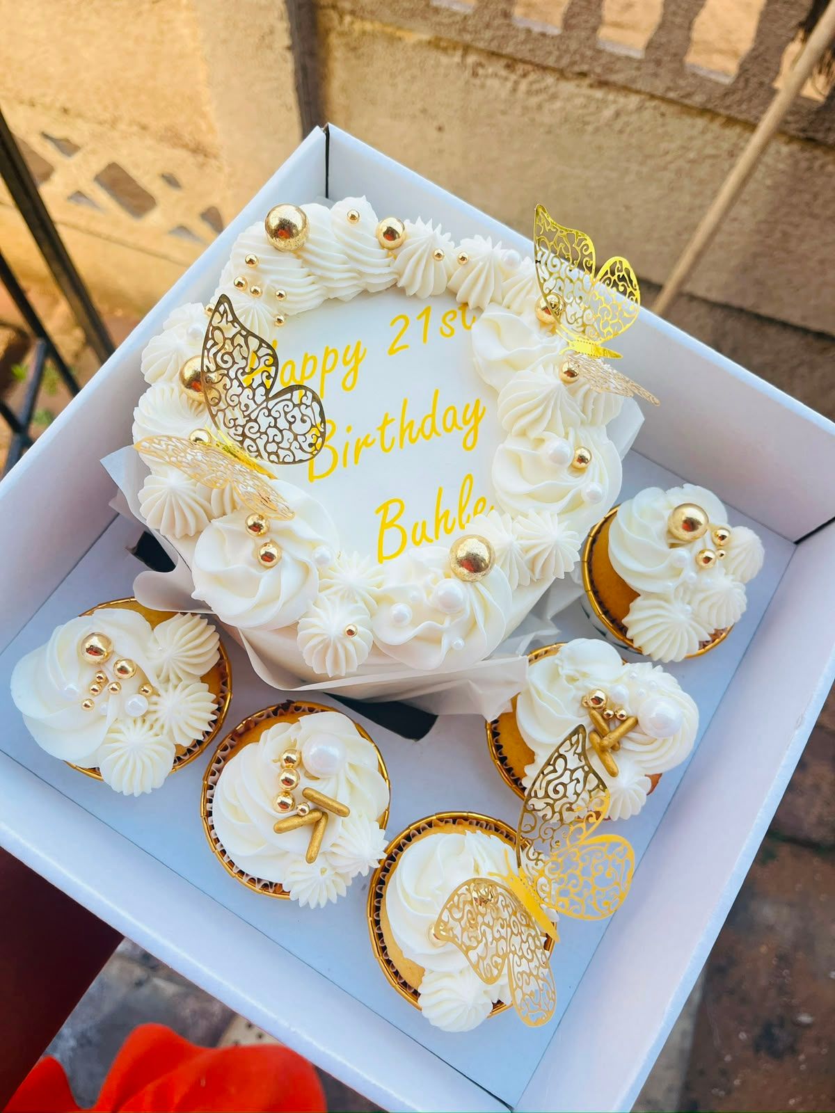 Golden Twenty-First Bento by Baked by Buhlebenkosi