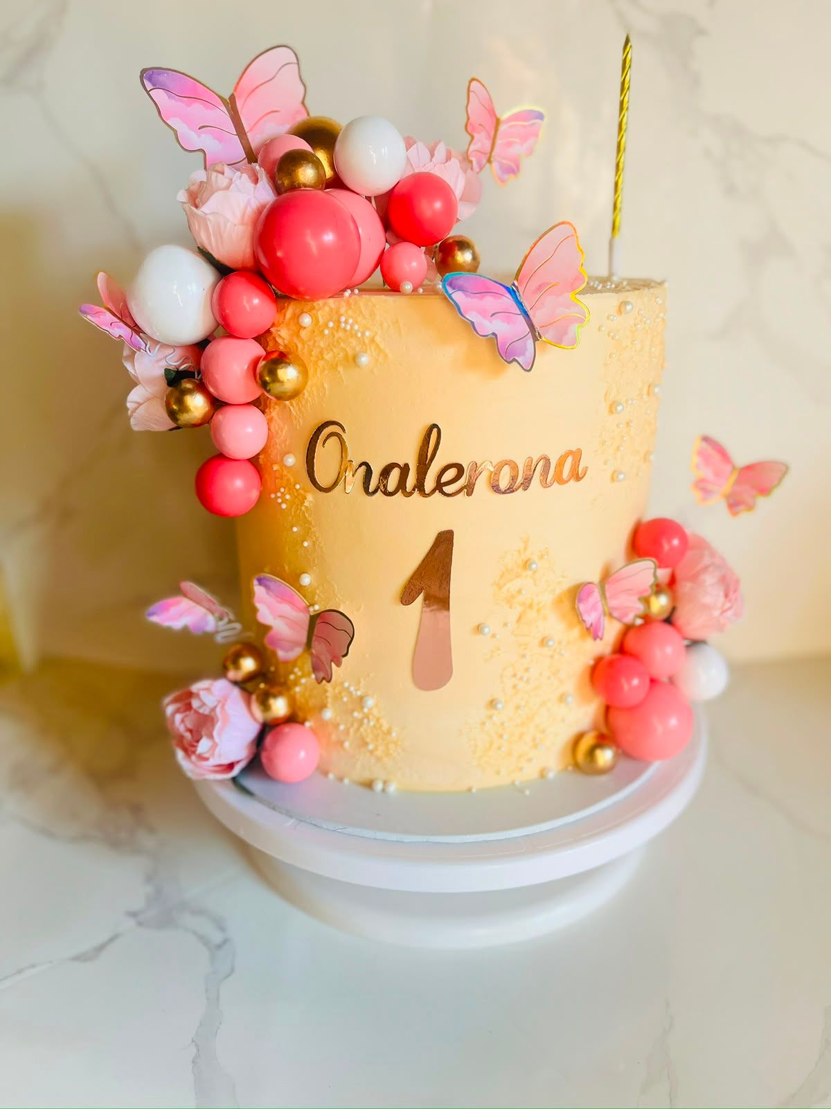 Butterfly Bloom Cake by Baked by Buhlebenkosi