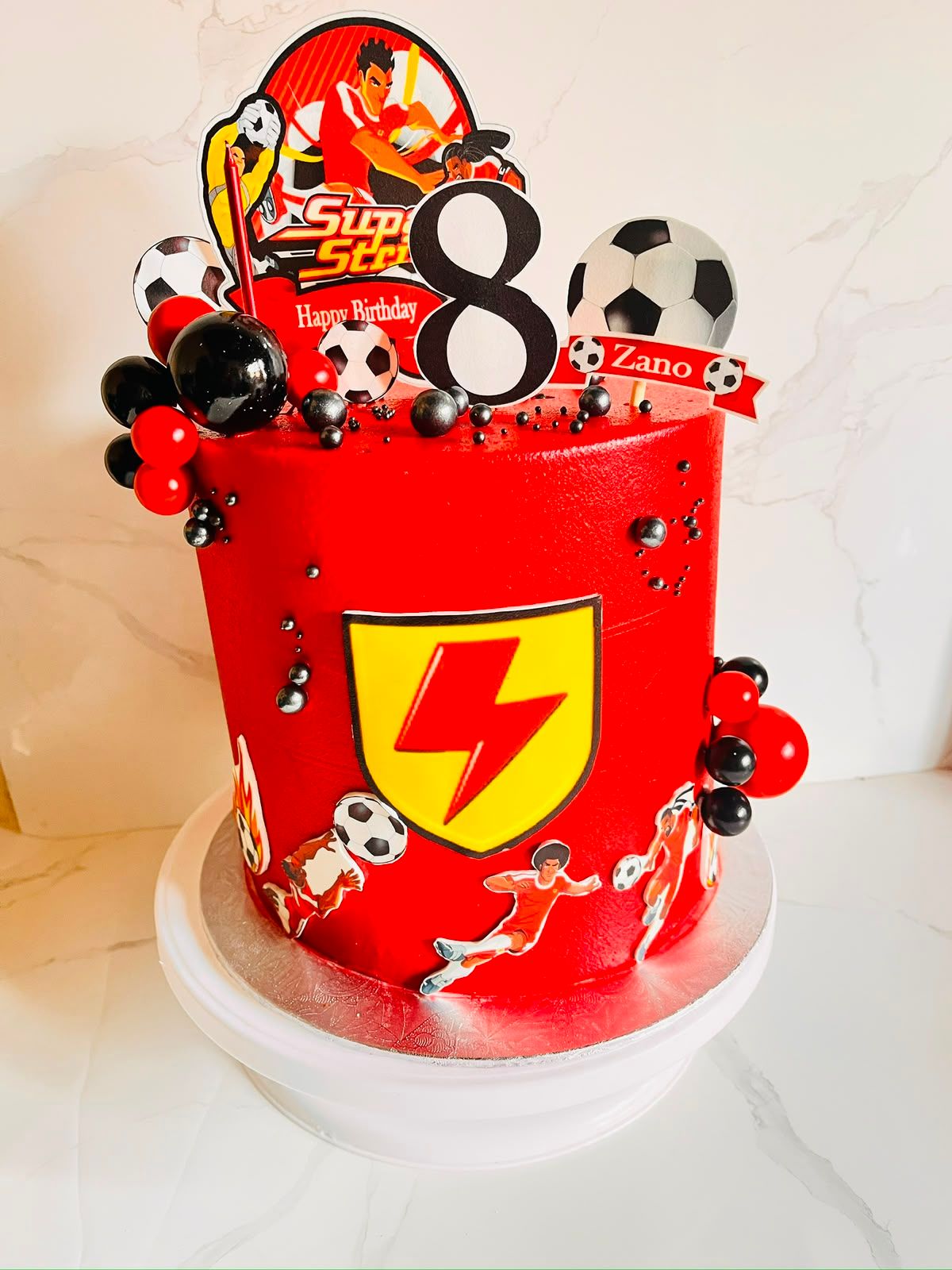 Soccer Striker Cake by Baked by Buhlebenkosi