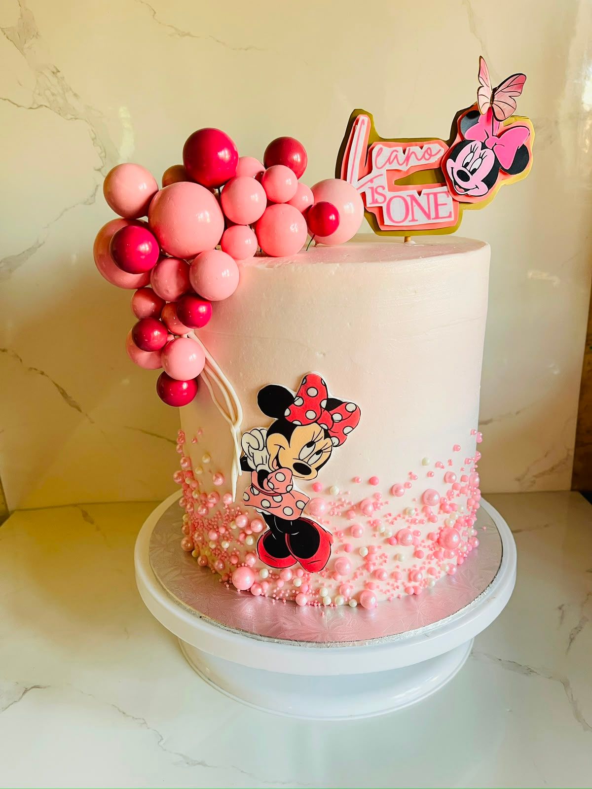 Minnie Balloon Cake by Baked by Buhlebenkosi