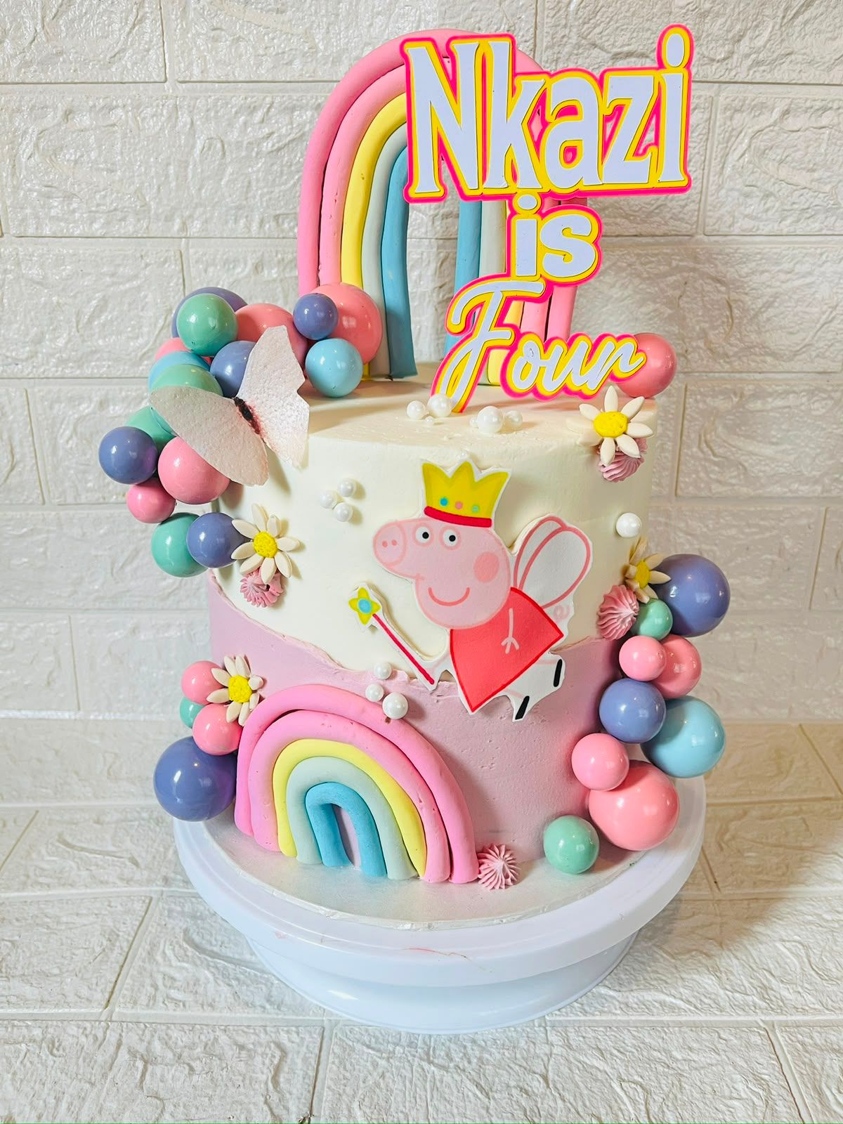 Peppa Pig Cake by Baked by Buhlebenkosi