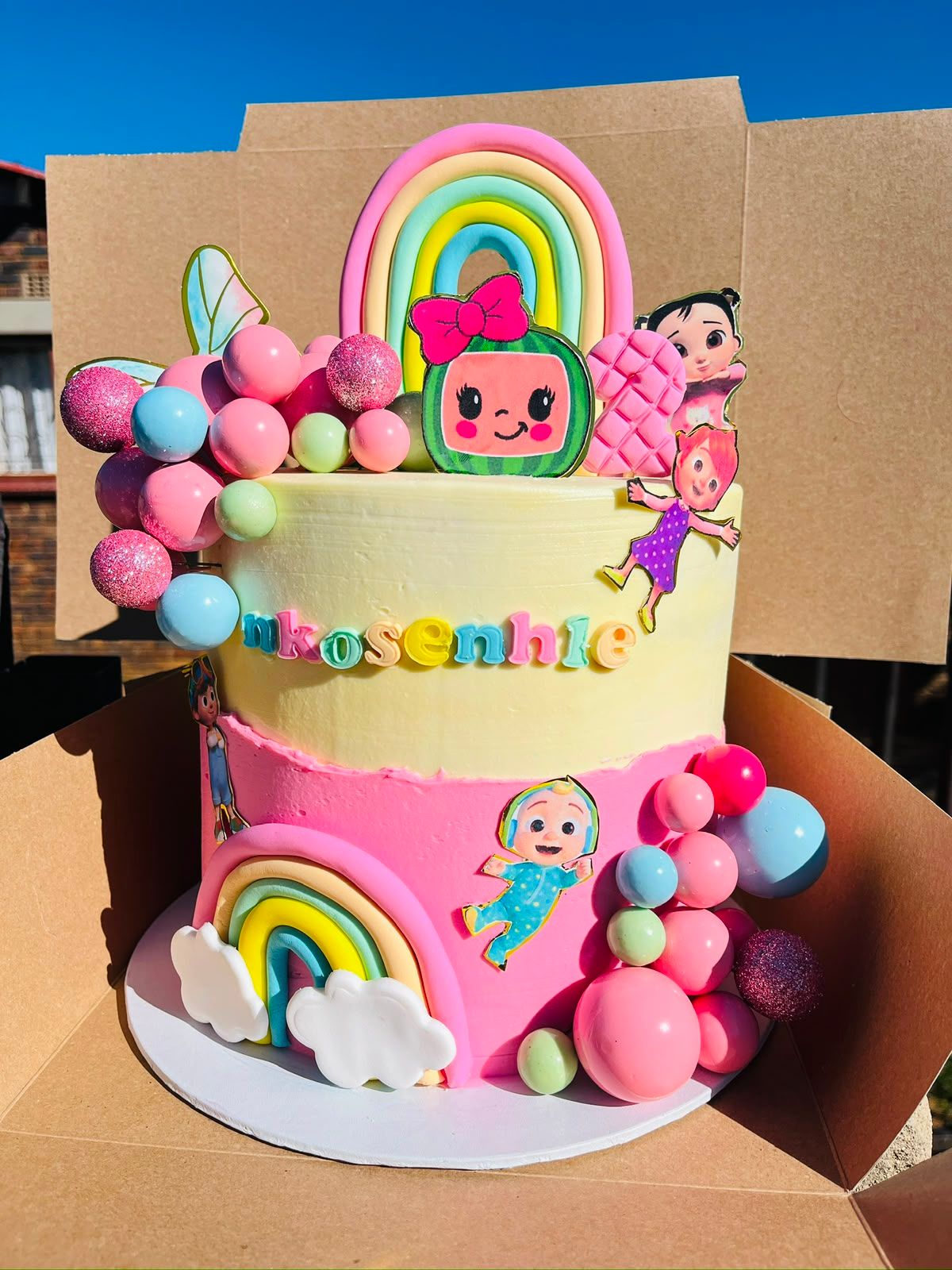 Cocomelon Sunshine Cake by Baked by Buhlebenkosi