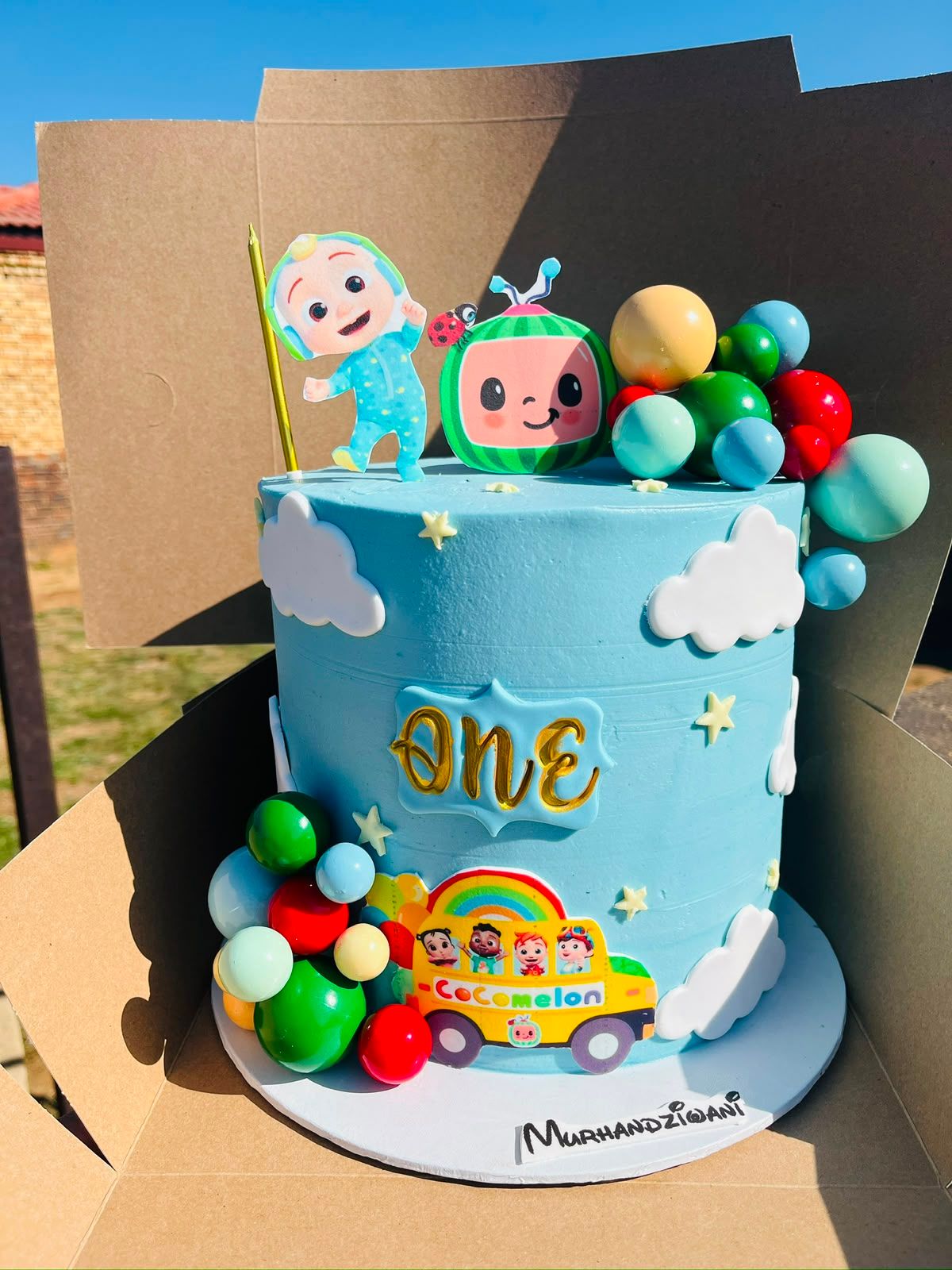 Cocomelon Sky One Cake by Baked by Buhlebenkosi