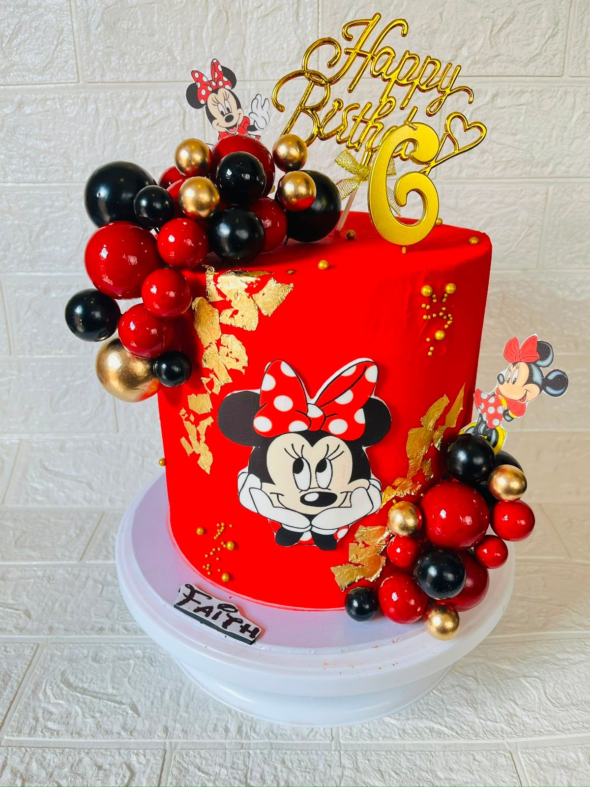Red Minnie Cake by Baked by Buhlebenkosi