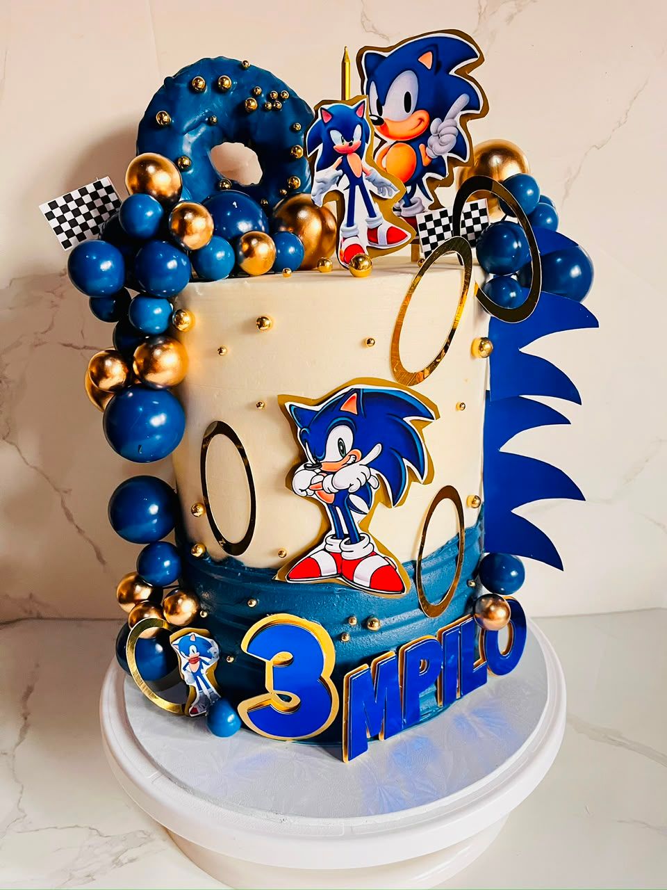 Sonic the Hedgehog Cake by Baked by Buhlebenkosi