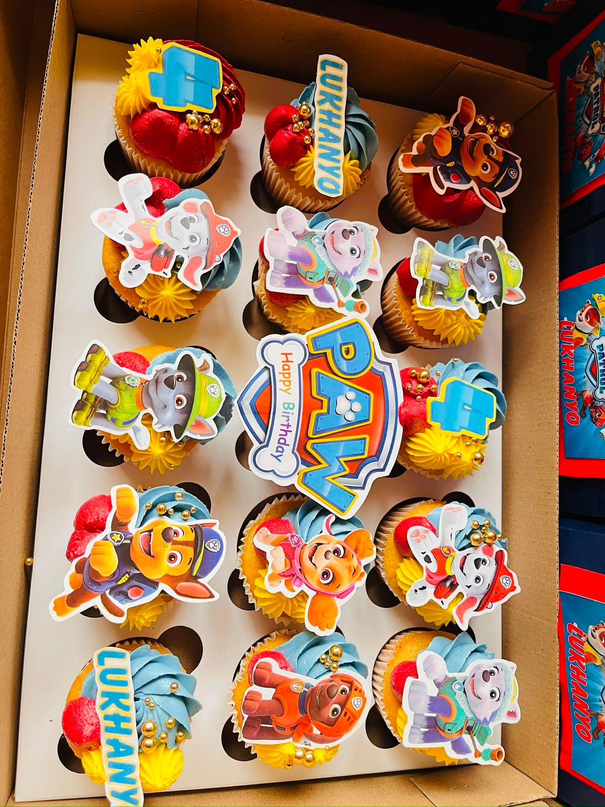 Paw Patrol Cupcakes by Baked by Buhlebenkosi