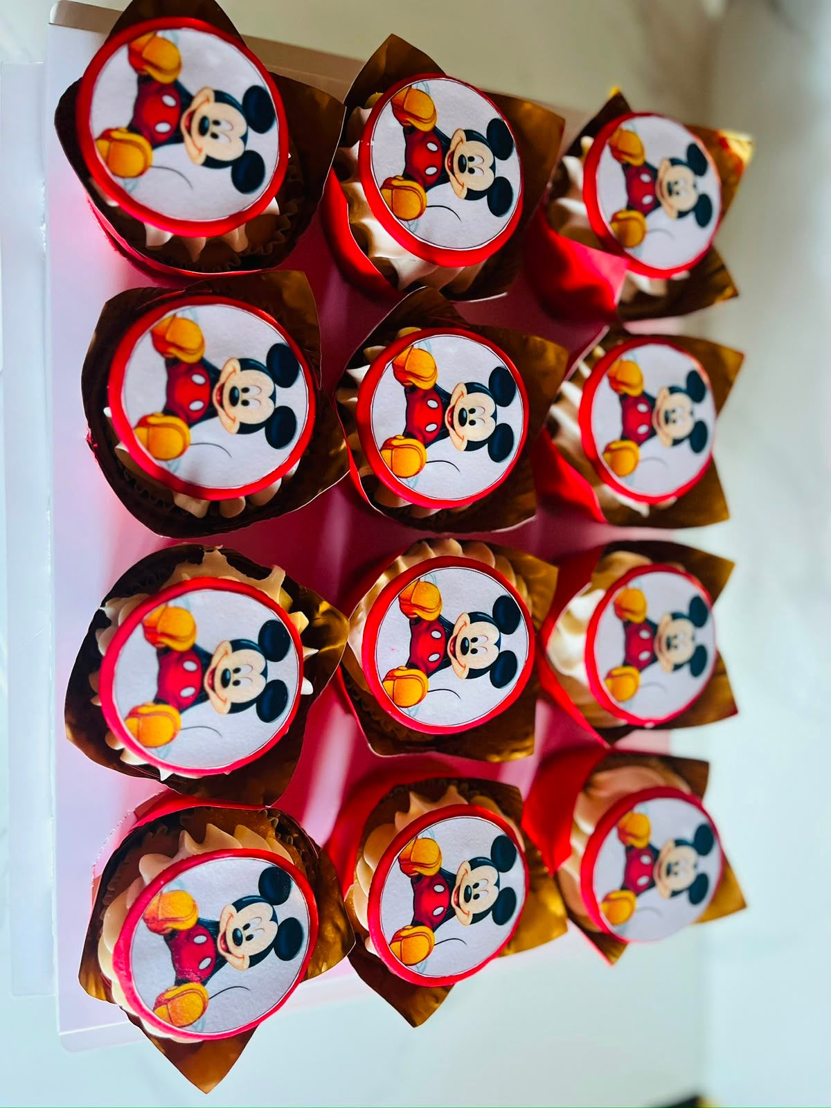 Mickey Mouse Cupcakes by Baked by Buhlebenkosi