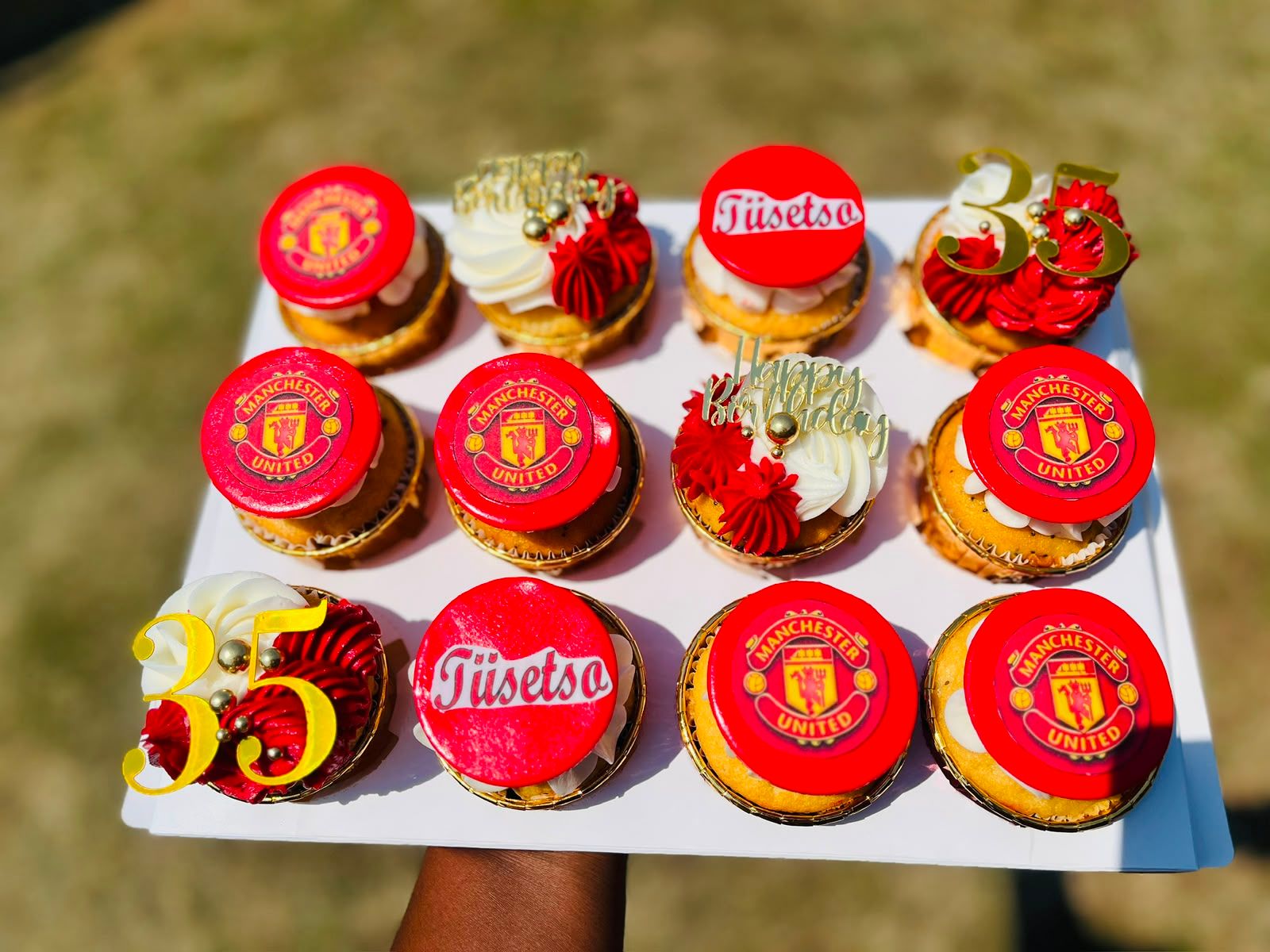 Manchester United Cupcakes by Baked by Buhlebenkosi