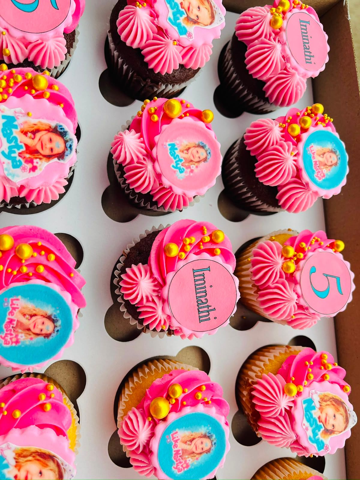 Like Nastya Pink Cupcakes by Baked by Buhlebenkosi
