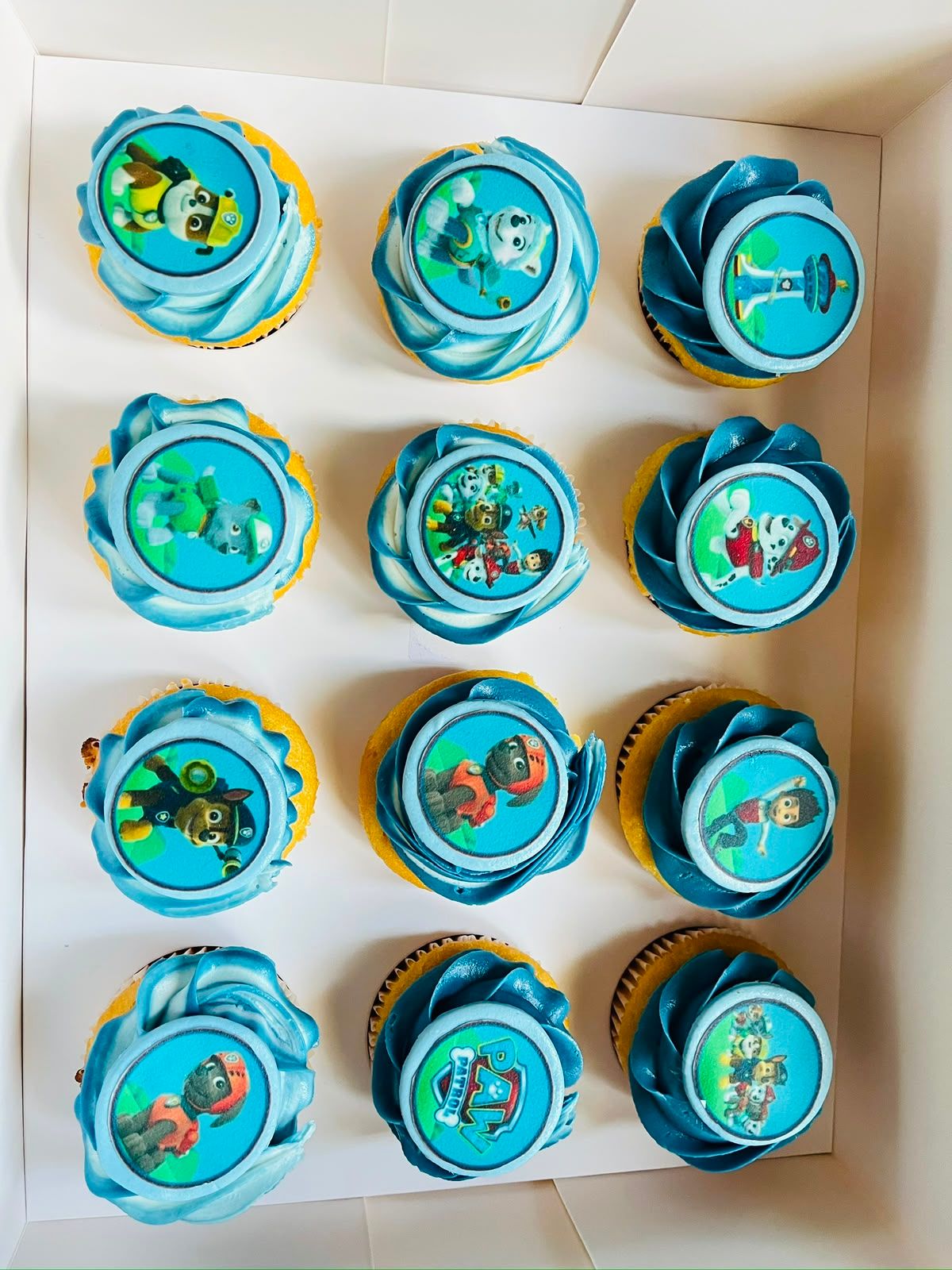 Blue Paw Patrol Cupcakes by Baked by Buhlebenkosi