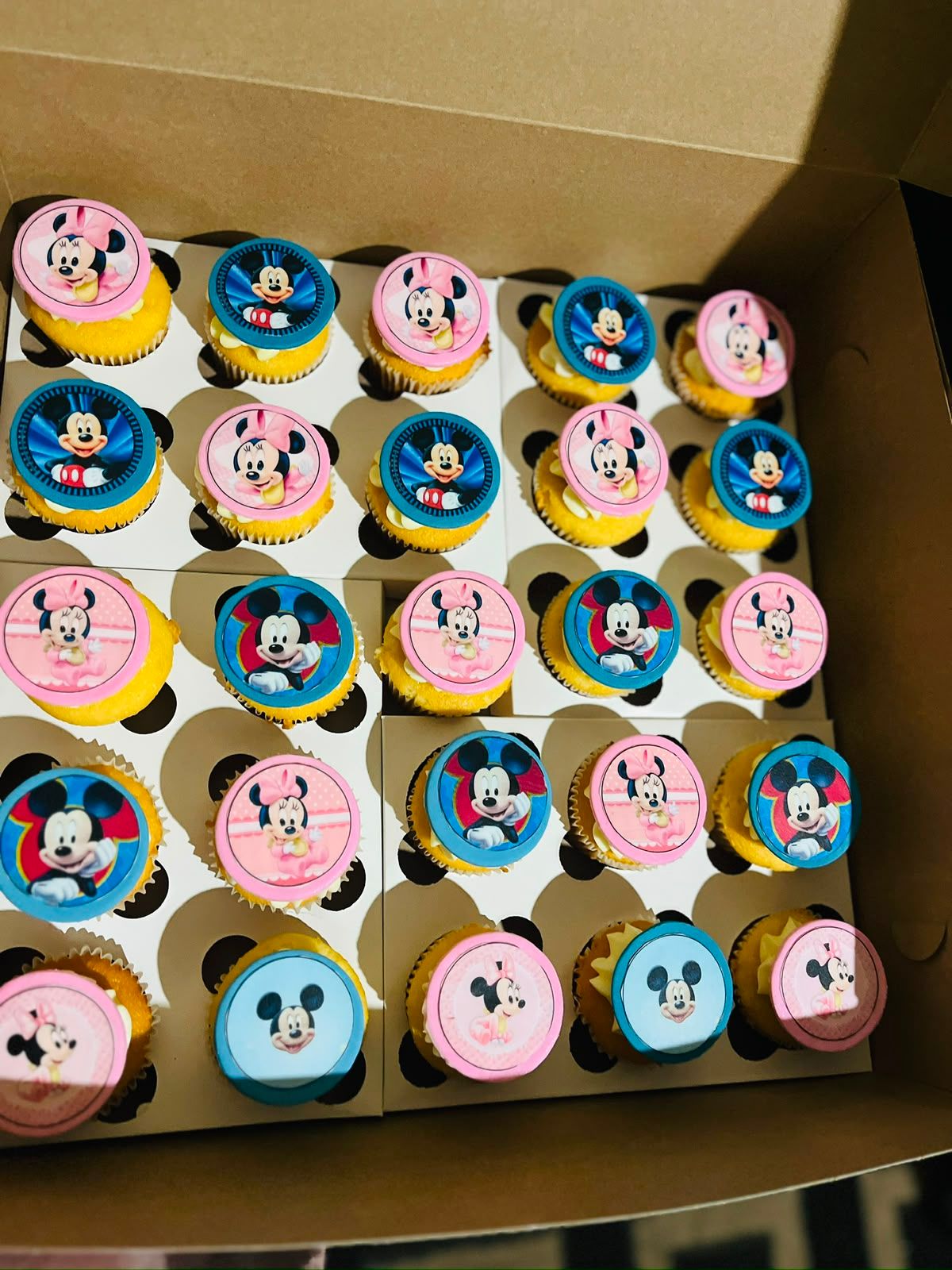 Baby Mickey & Minnie Cupcakes by Baked by Buhlebenkosi