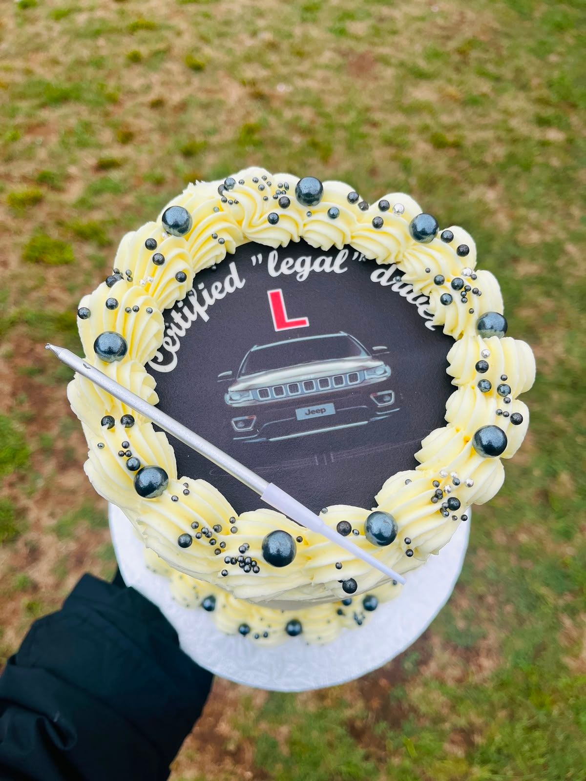 Cheeky New Driver Mini Cake by Baked by Buhlebenkosi
