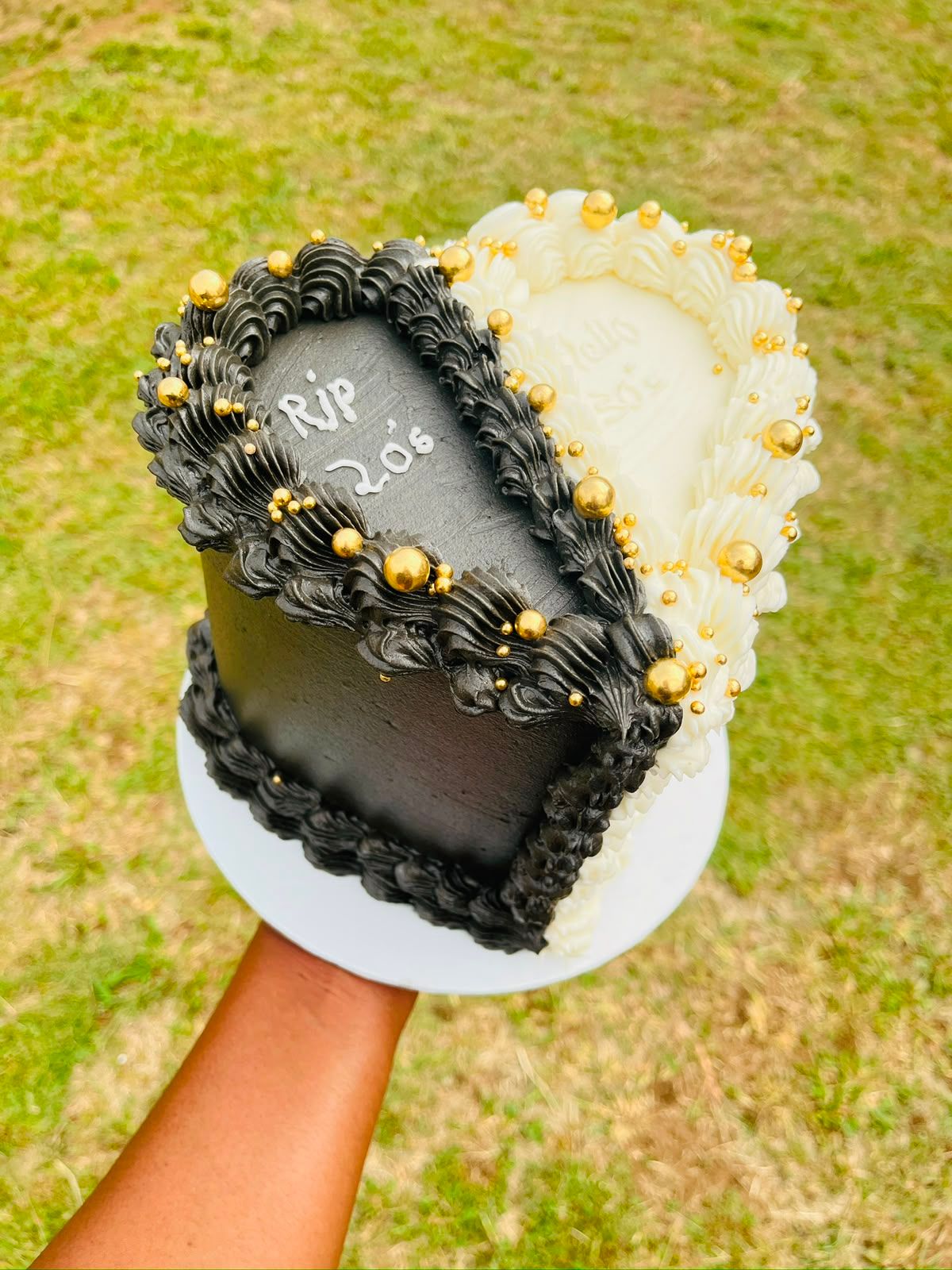 Cheeky Farewell Twenties Mini Cake by Baked by Buhlebenkosi