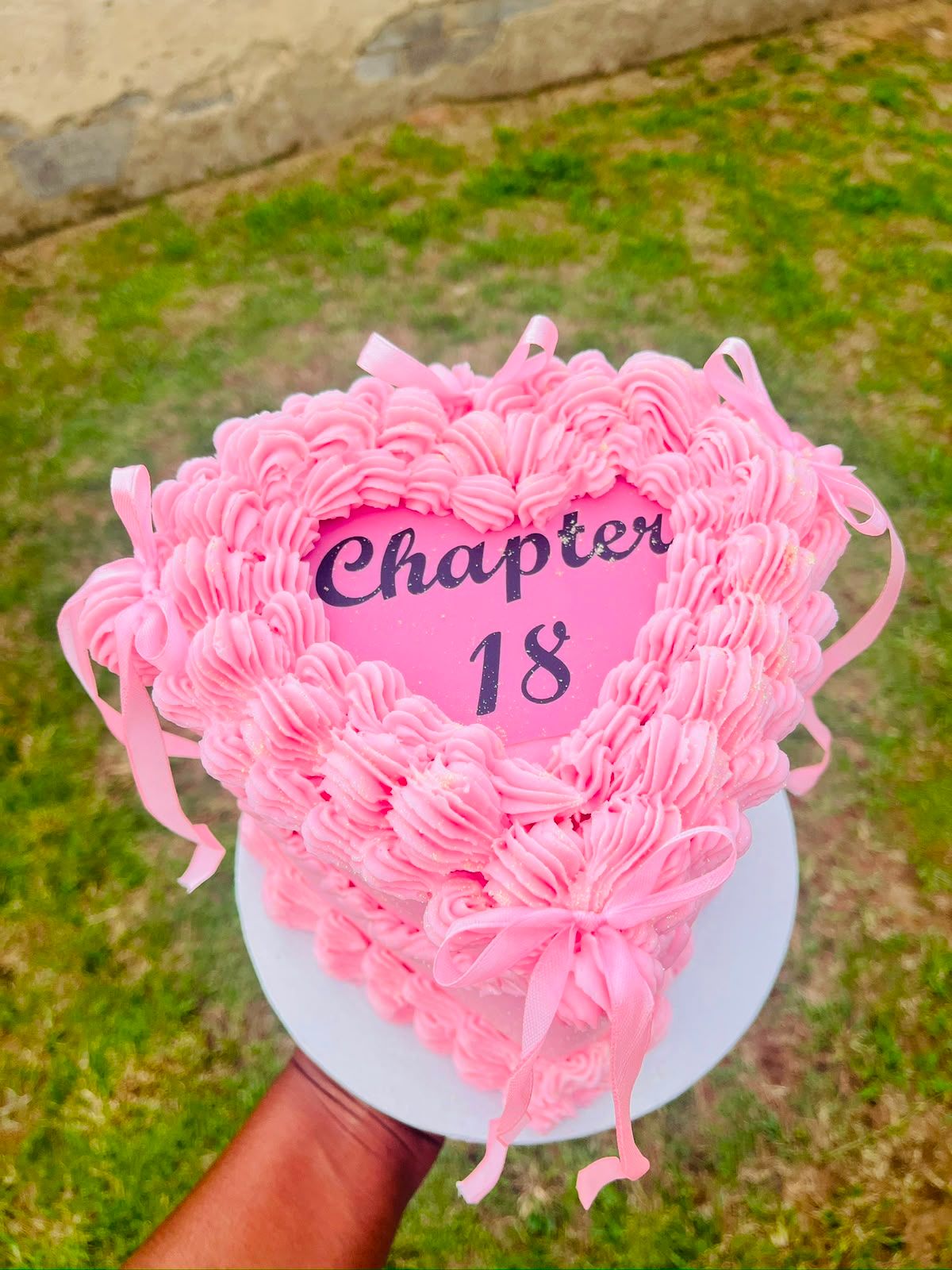 Pink Chapter 18 Mini Cake by Baked by Buhlebenkosi