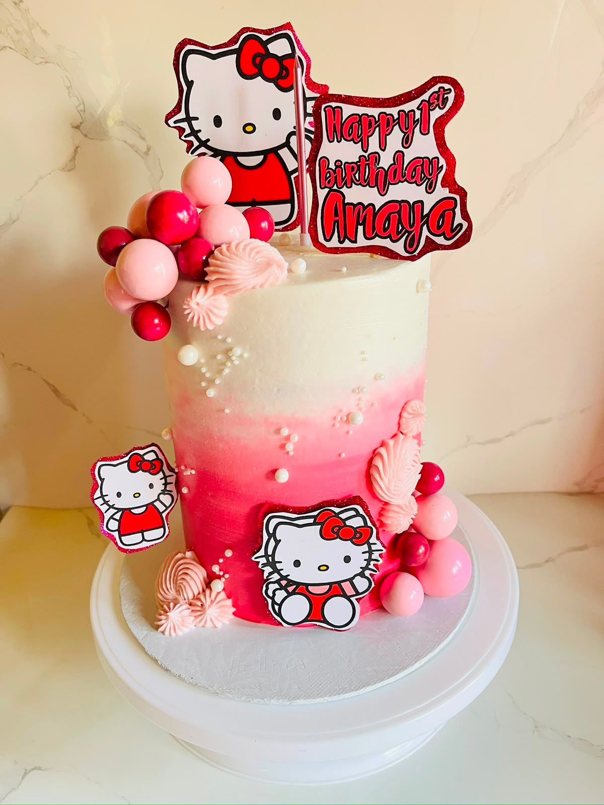 Hello Kitty Mini Cake by Baked by Buhlebenkosi