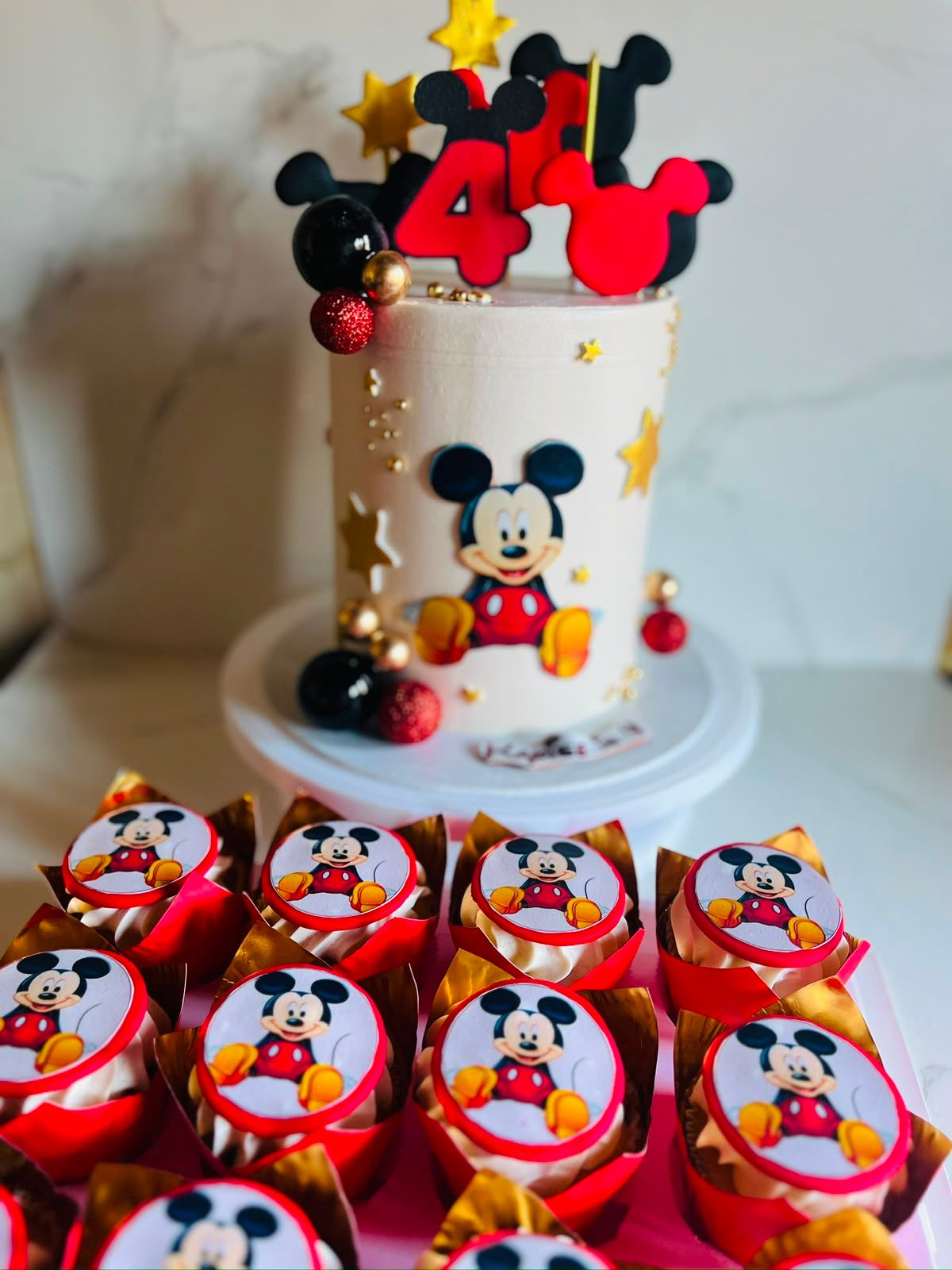 Mickey Mouse Mini Cake by Baked by Buhlebenkosi