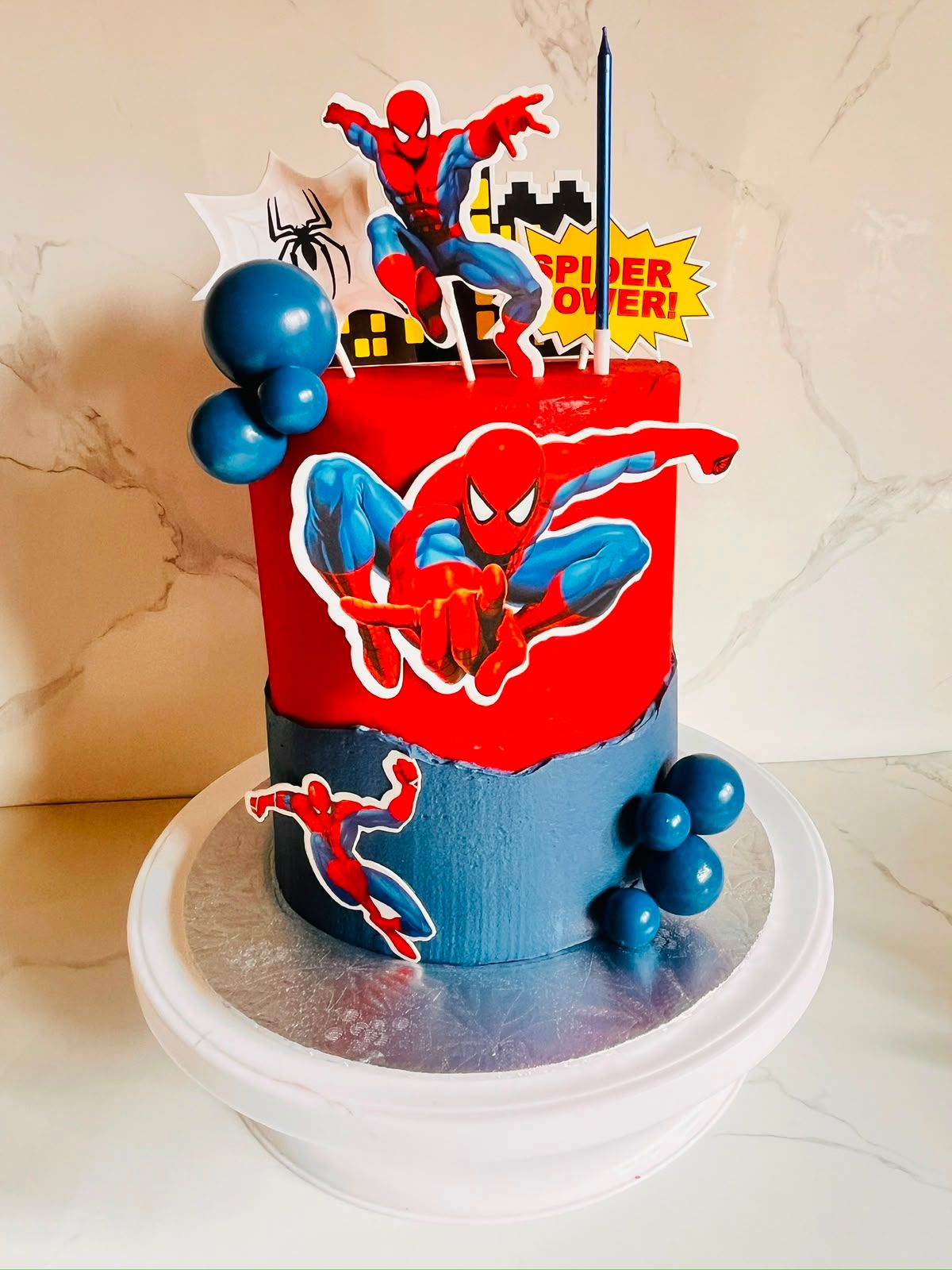 Spider-Man Power Cake by Baked by Buhlebenkosi