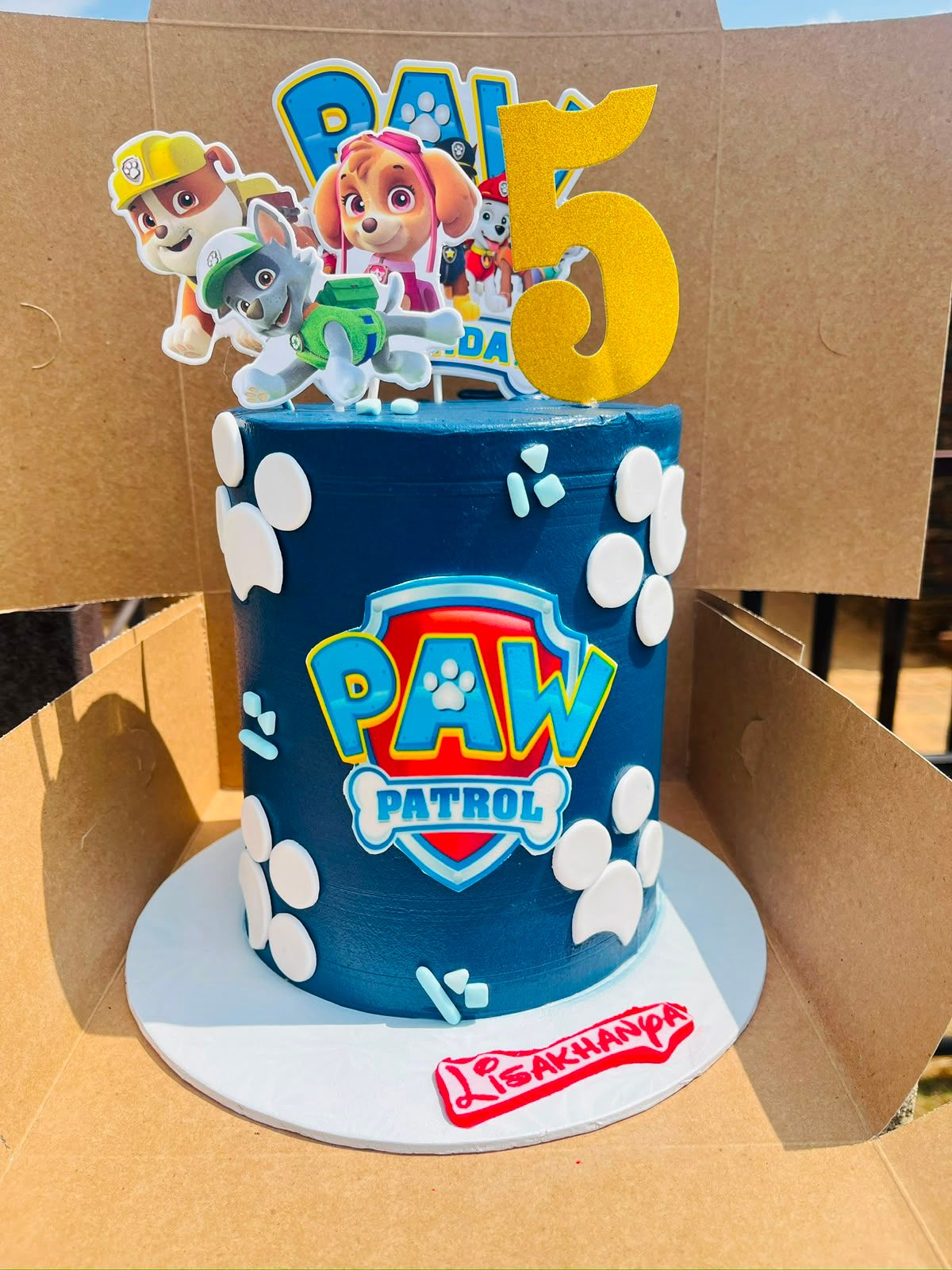 Paw Patrol Navy Cake by Baked by Buhlebenkosi