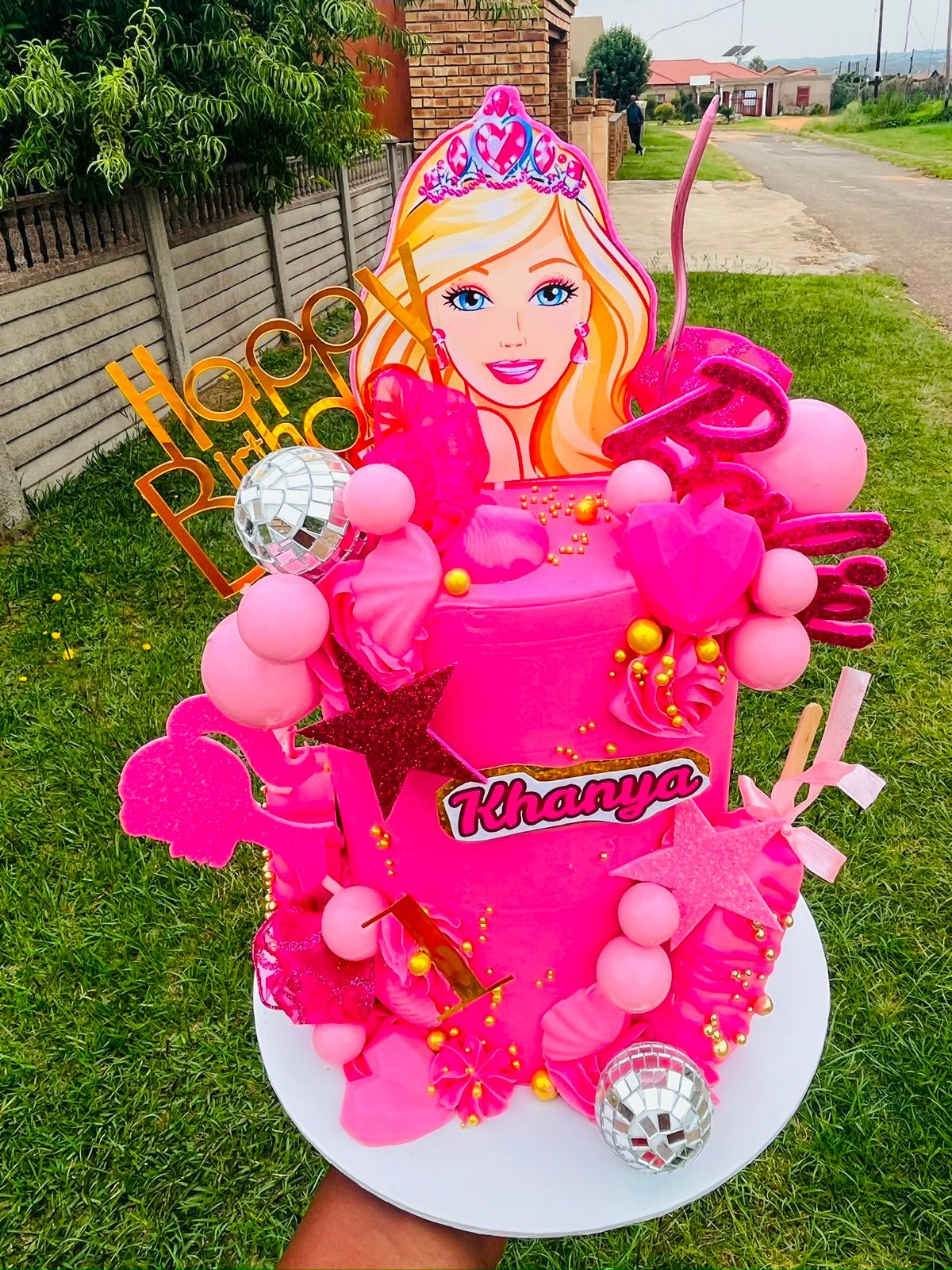 Barbie Disco Mini Cake by Baked by Buhlebenkosi
