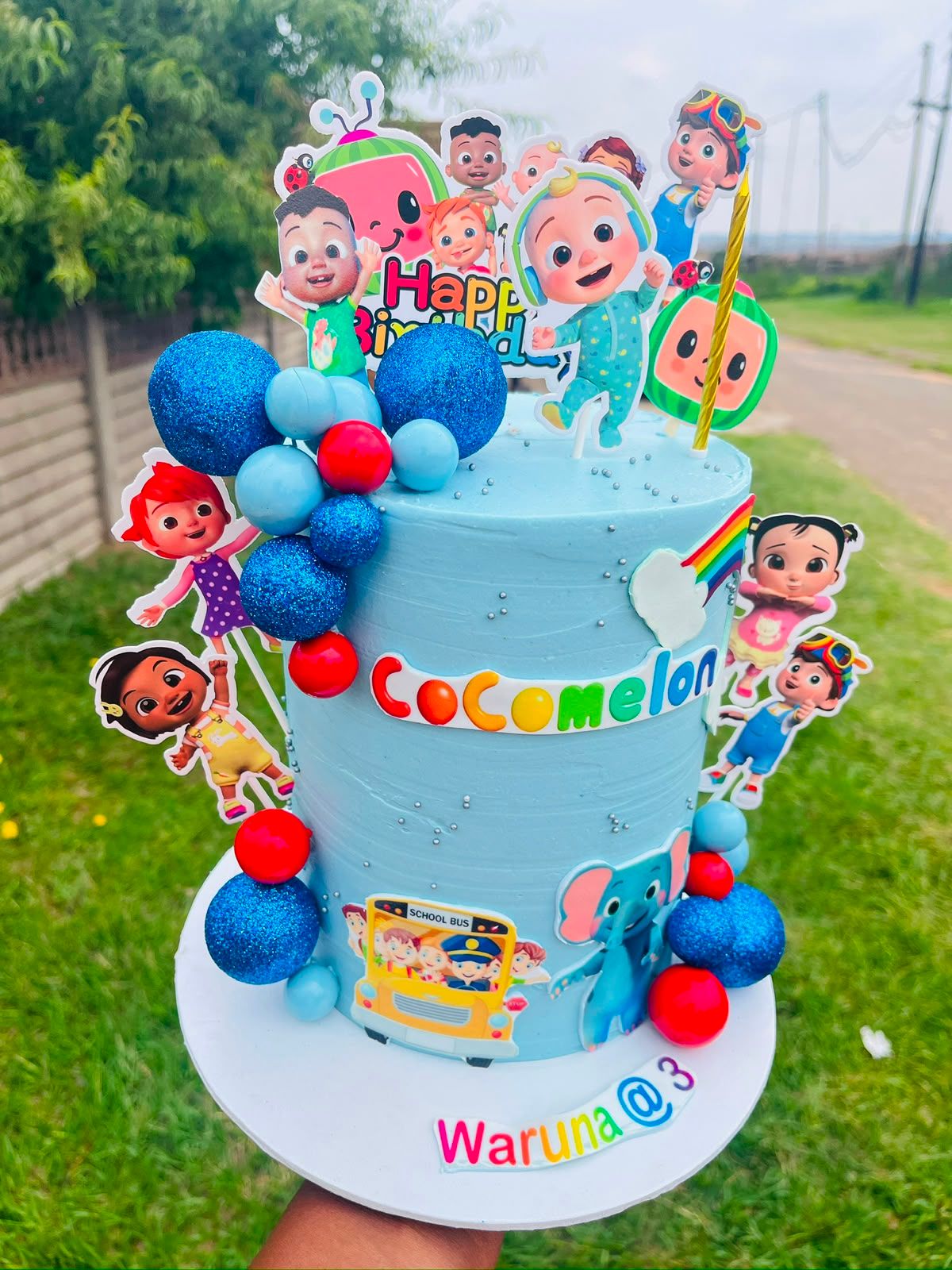 Cocomelon Blue Cake by Baked by Buhlebenkosi