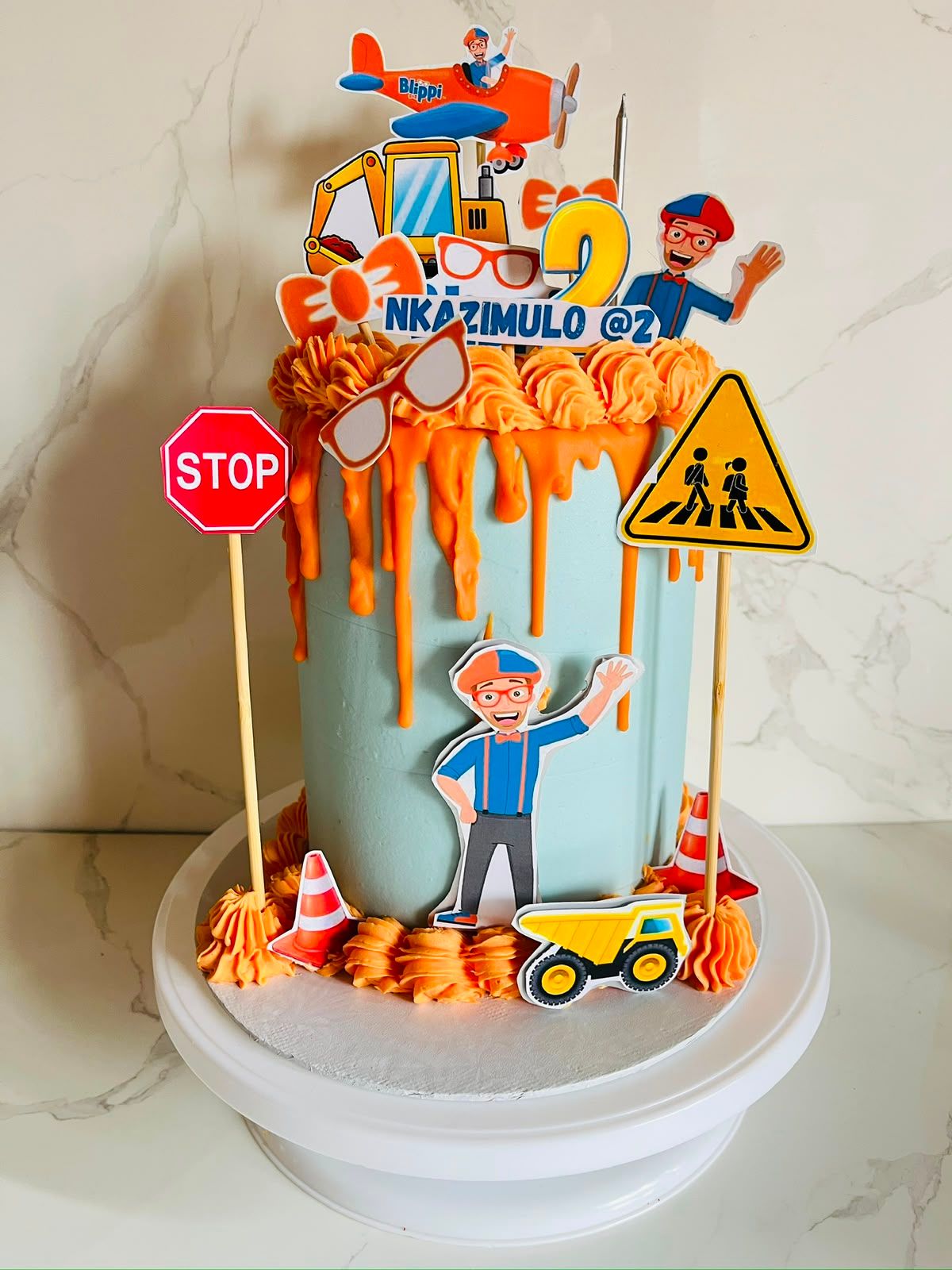 Blippi Construction Cake by Baked by Buhlebenkosi