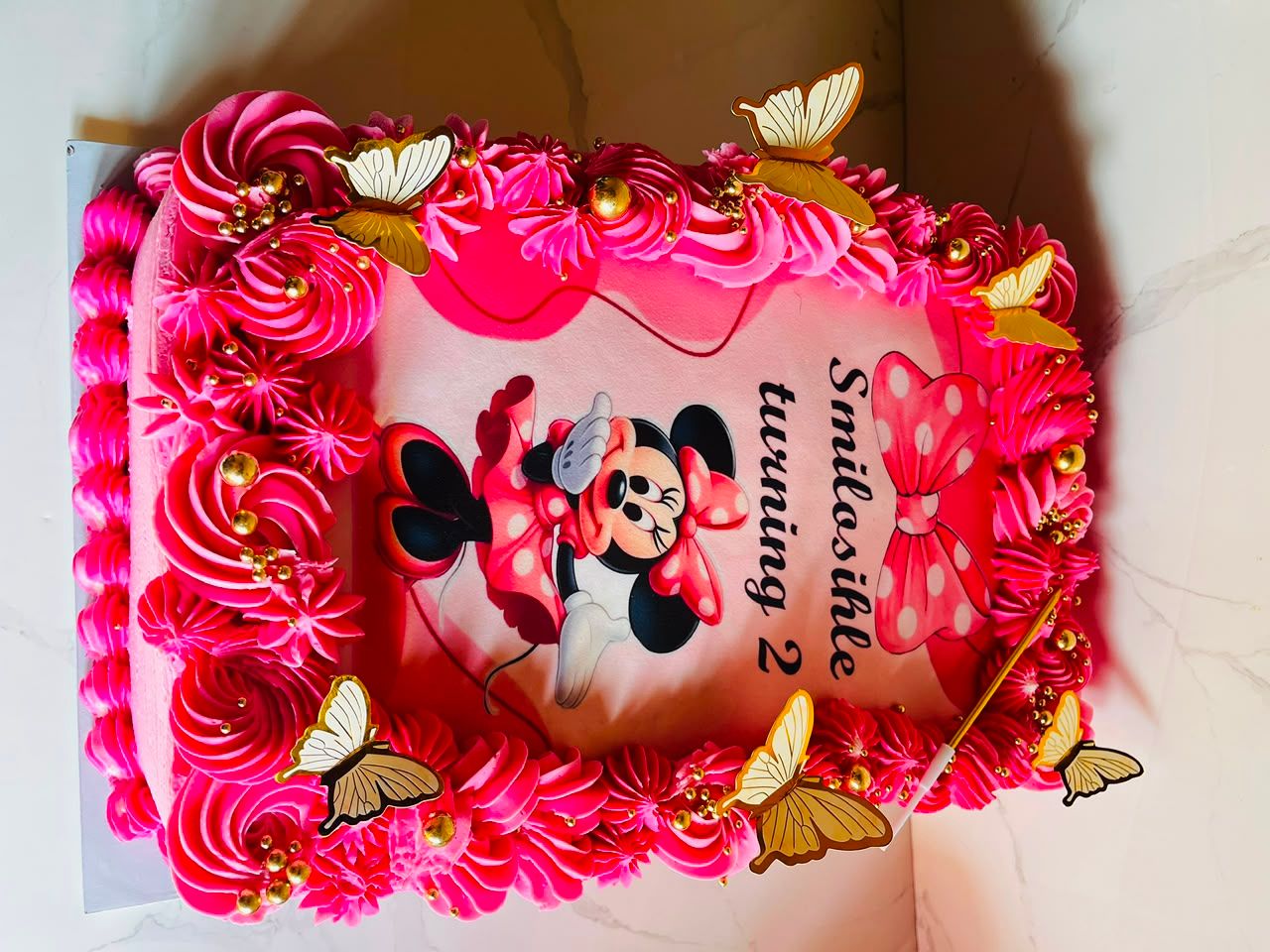 Minnie Mouse Photo Slab by Baked by Buhlebenkosi